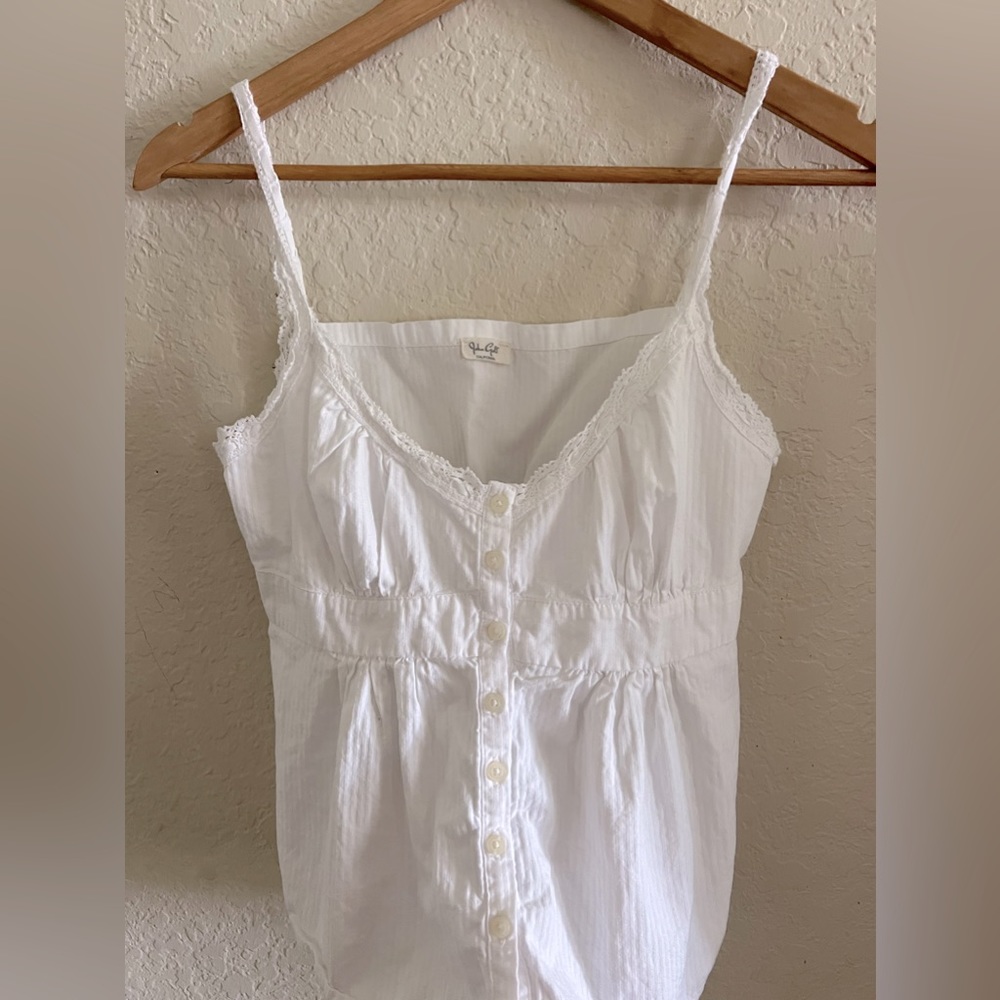 pacsun white button top